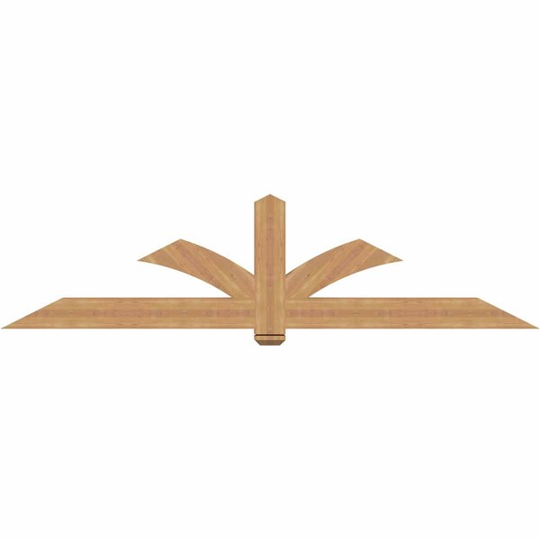 Ekena Millwork Redmond Smooth Timber Gable Bracket, Western Red Cedar, 96"W x 24"H x 3 1/2"D x 5 1/2"F, 6/12 Pitch GBW096X24X0406RED00SWR - main